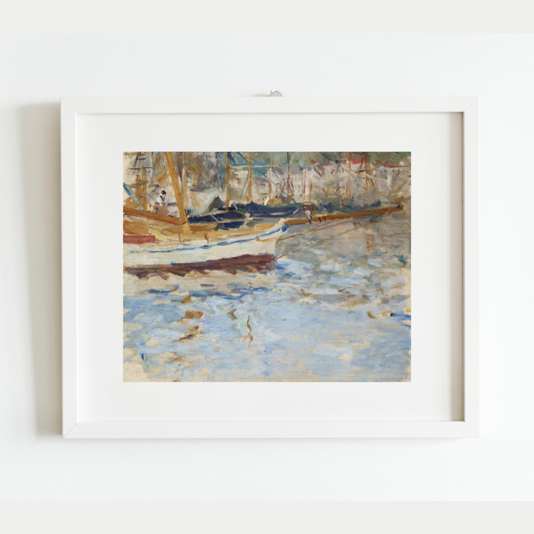 "The Port of Nice" by Berthe Morisot Print