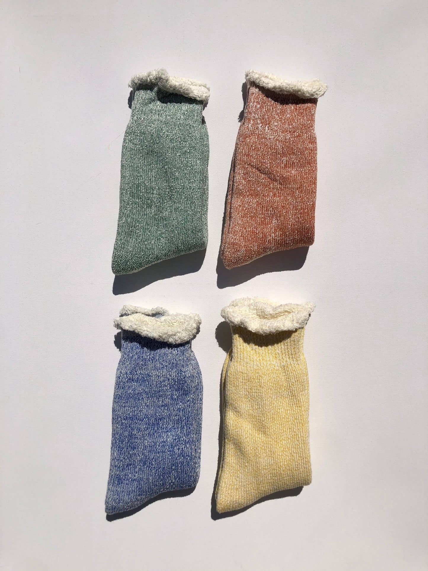 Terry Loop Socks in Lemon