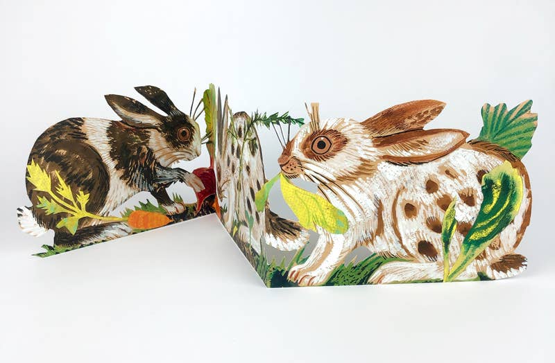 Rabbits Collage Card - Mark Hearld