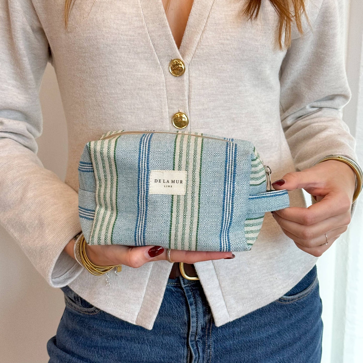 Squared Makeup Bag in Cata