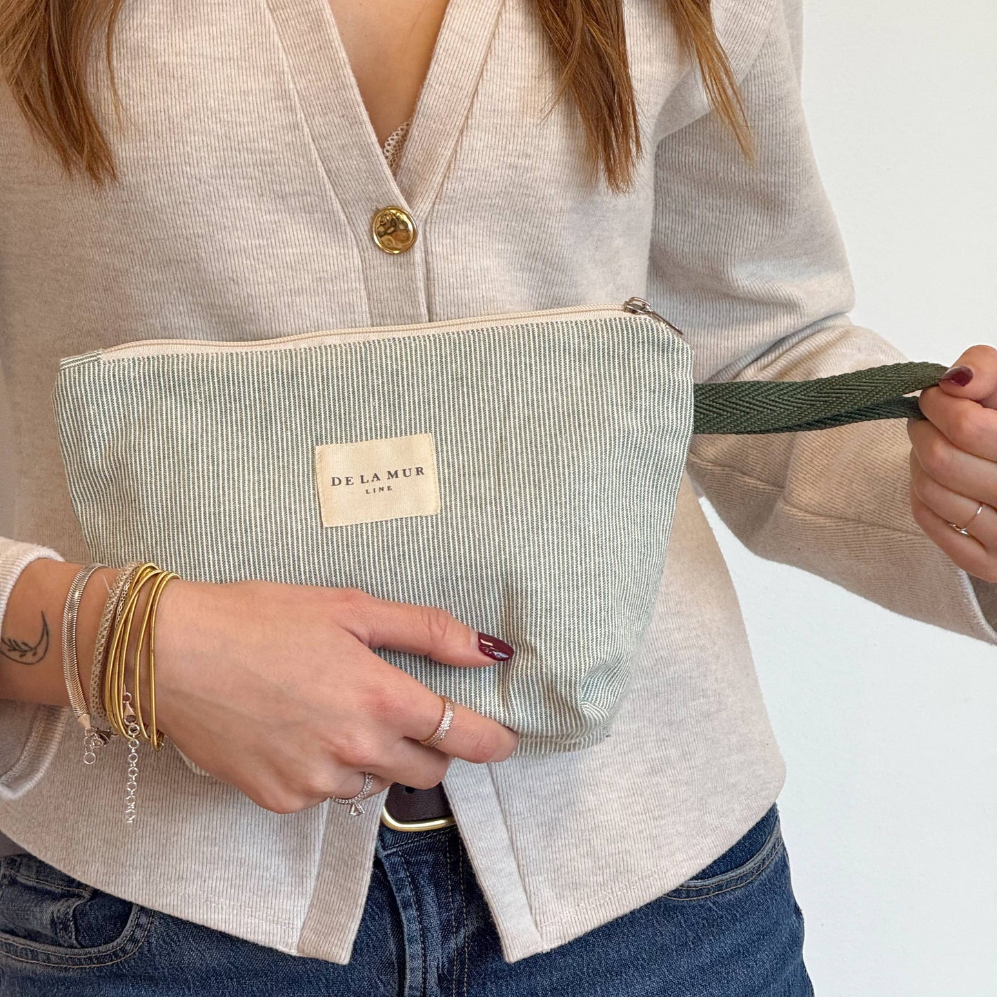 Large Makeup Bag in Teo