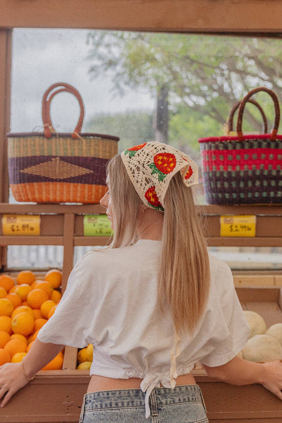 Knitted Farmers Market Bandana