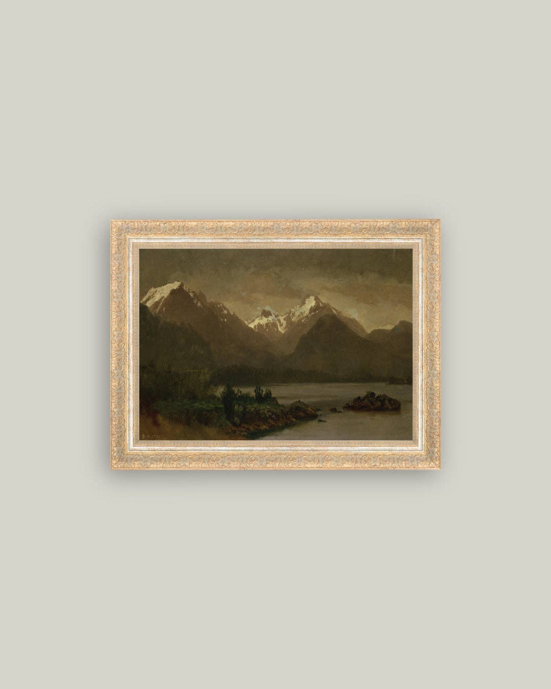 Mountains and Lake: 12x10