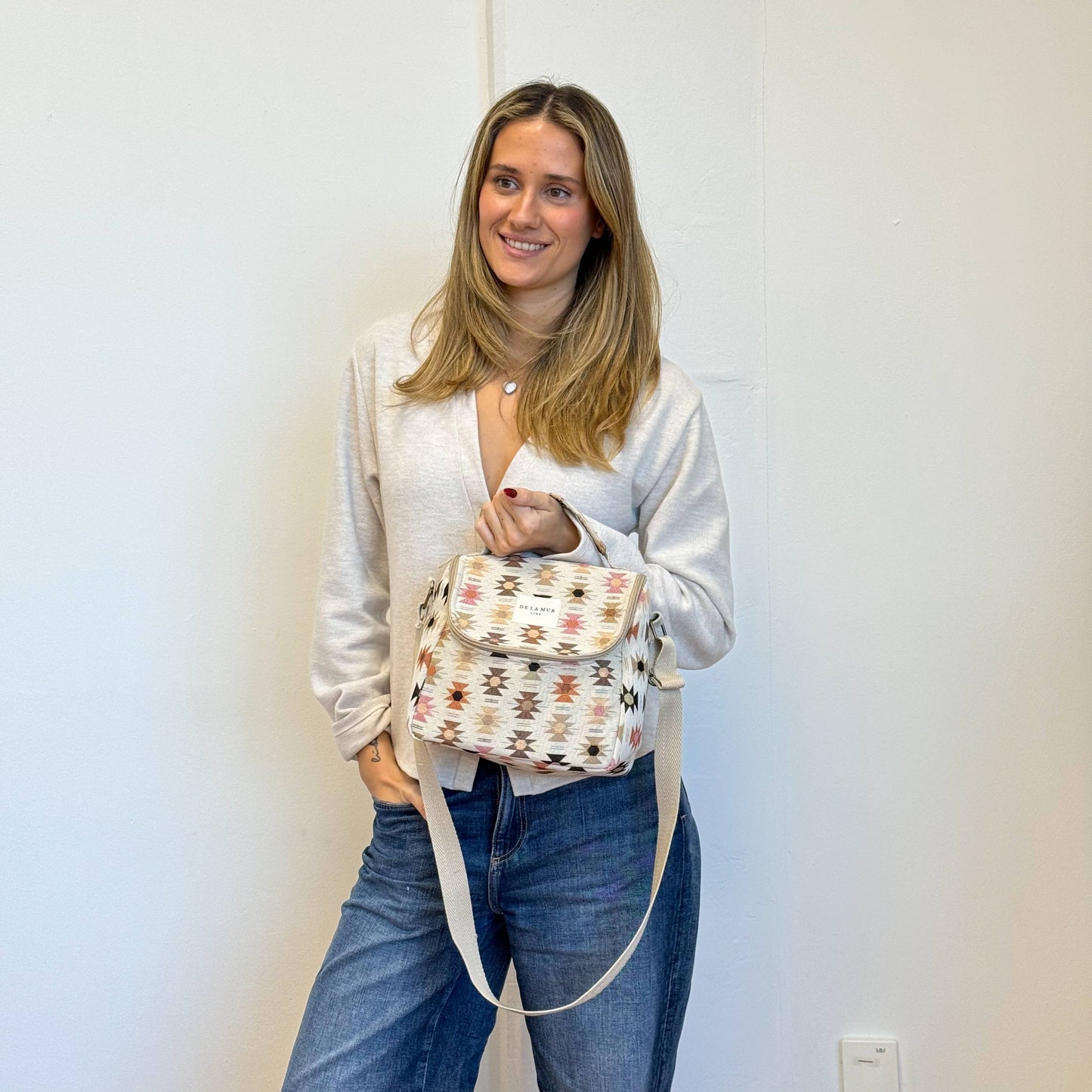Insulated Lunch Bag in Spring Geo