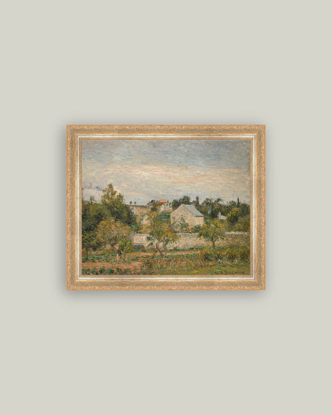 Hermitage Pontoise Framed Antique Art