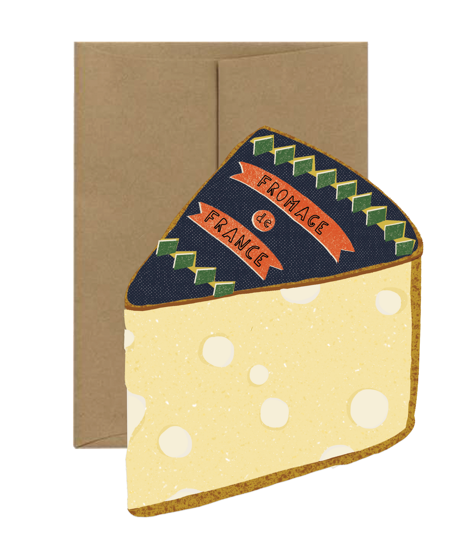 Cheese Card Die Cut Card