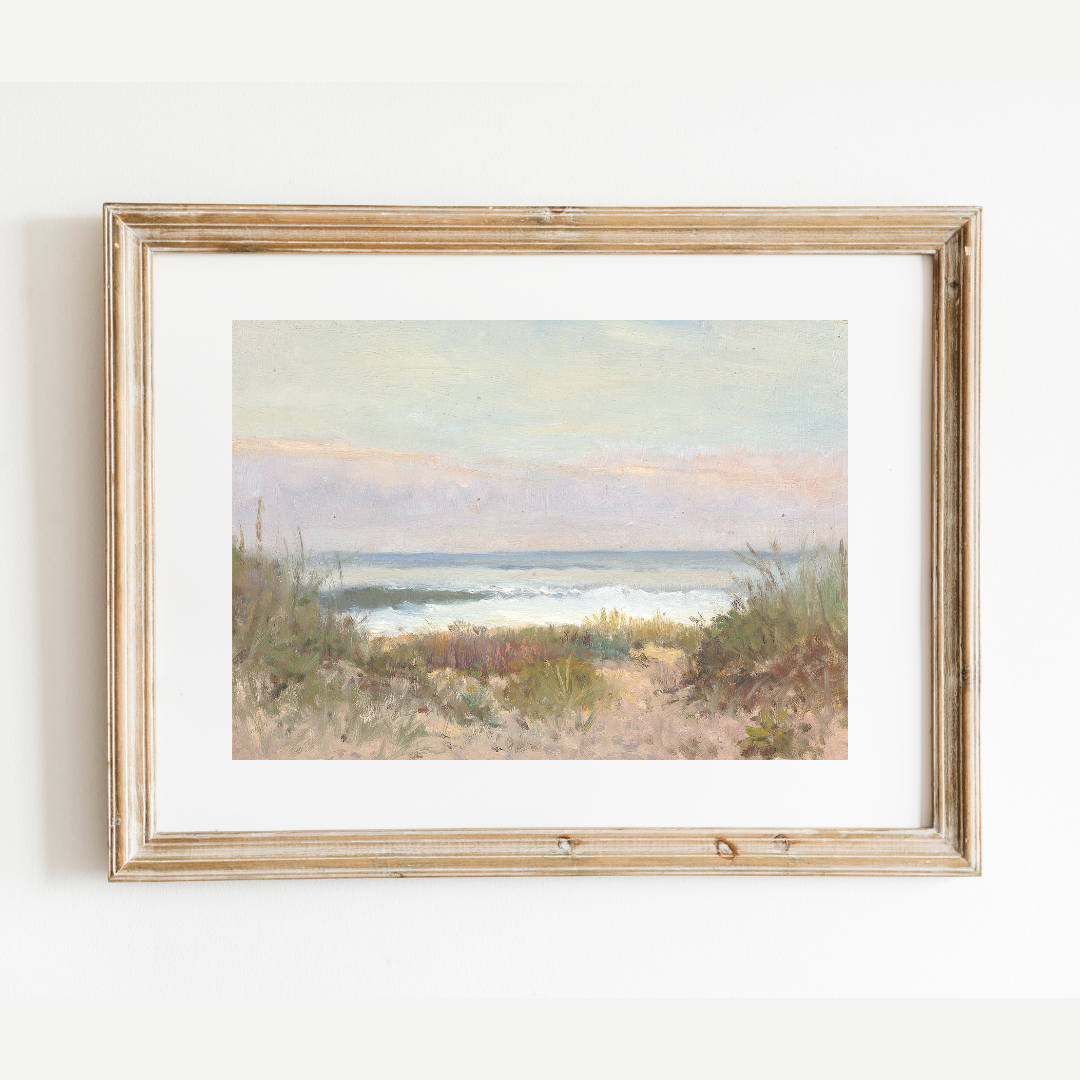 Beach Antique Print