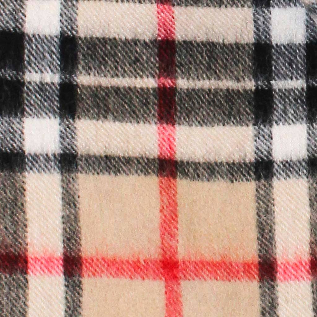 Pure Wool Tartan Check Scarf: Lindsay