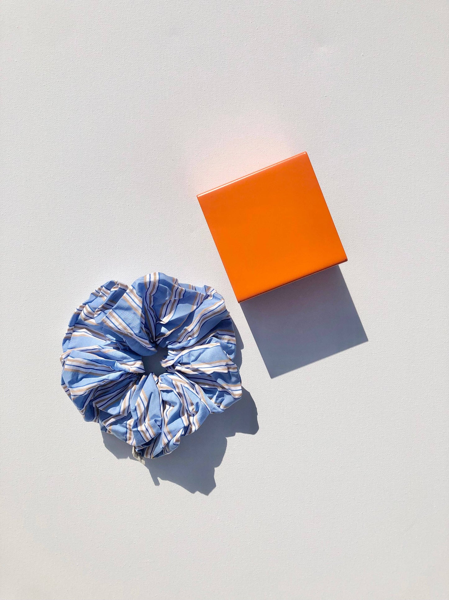 SMART STRIPE SCRUNCHIES: Peach / 19cm