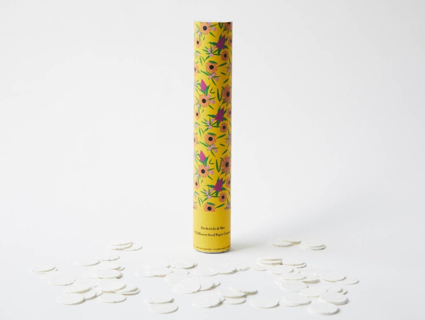 Wildflower Seed Paper Confetti Cannon - Yellow