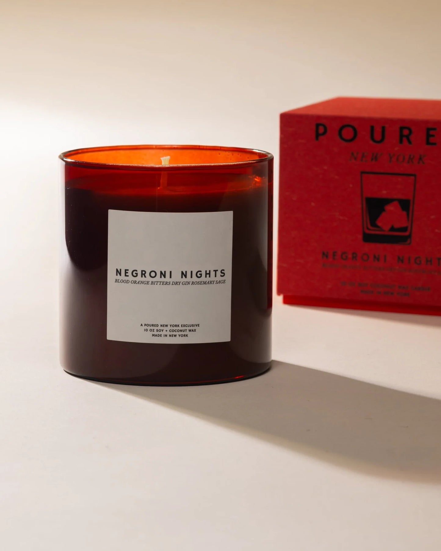 Negroni Nights Candle by Poured NY