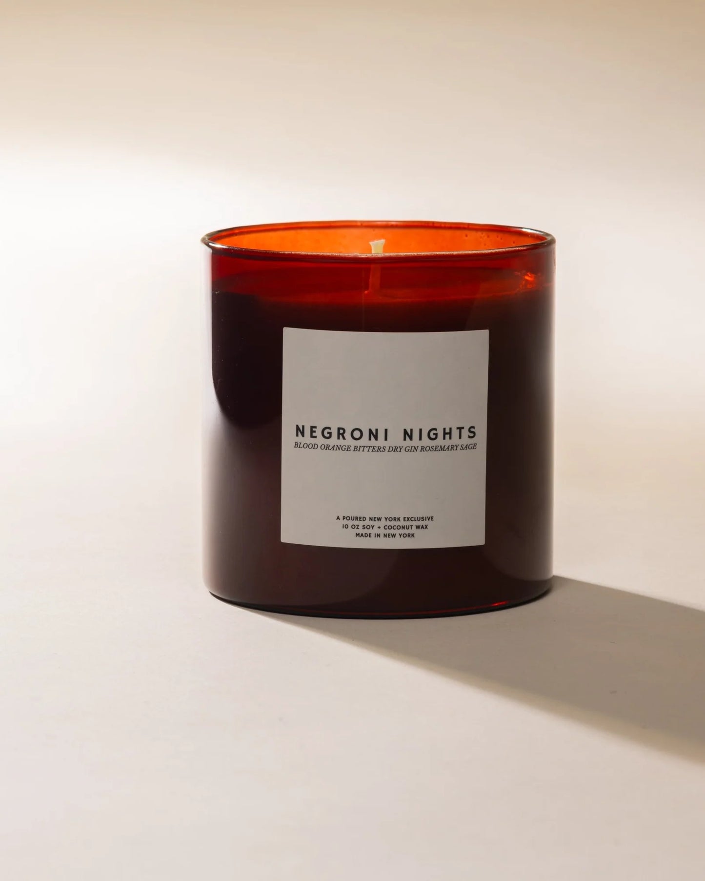 Negroni Nights Candle by Poured NY