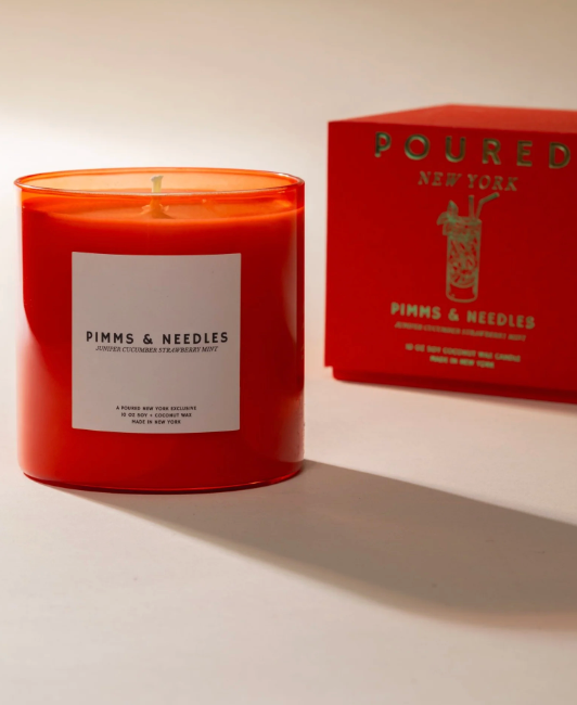 Pimms & Needles Candle by Poured NY