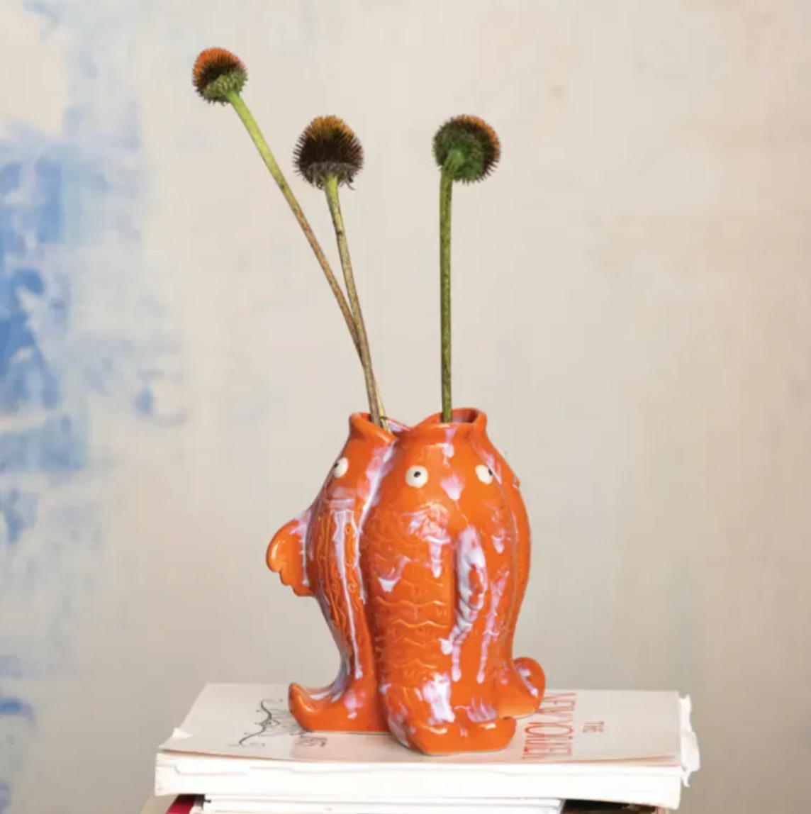 Triplet Koi Vase