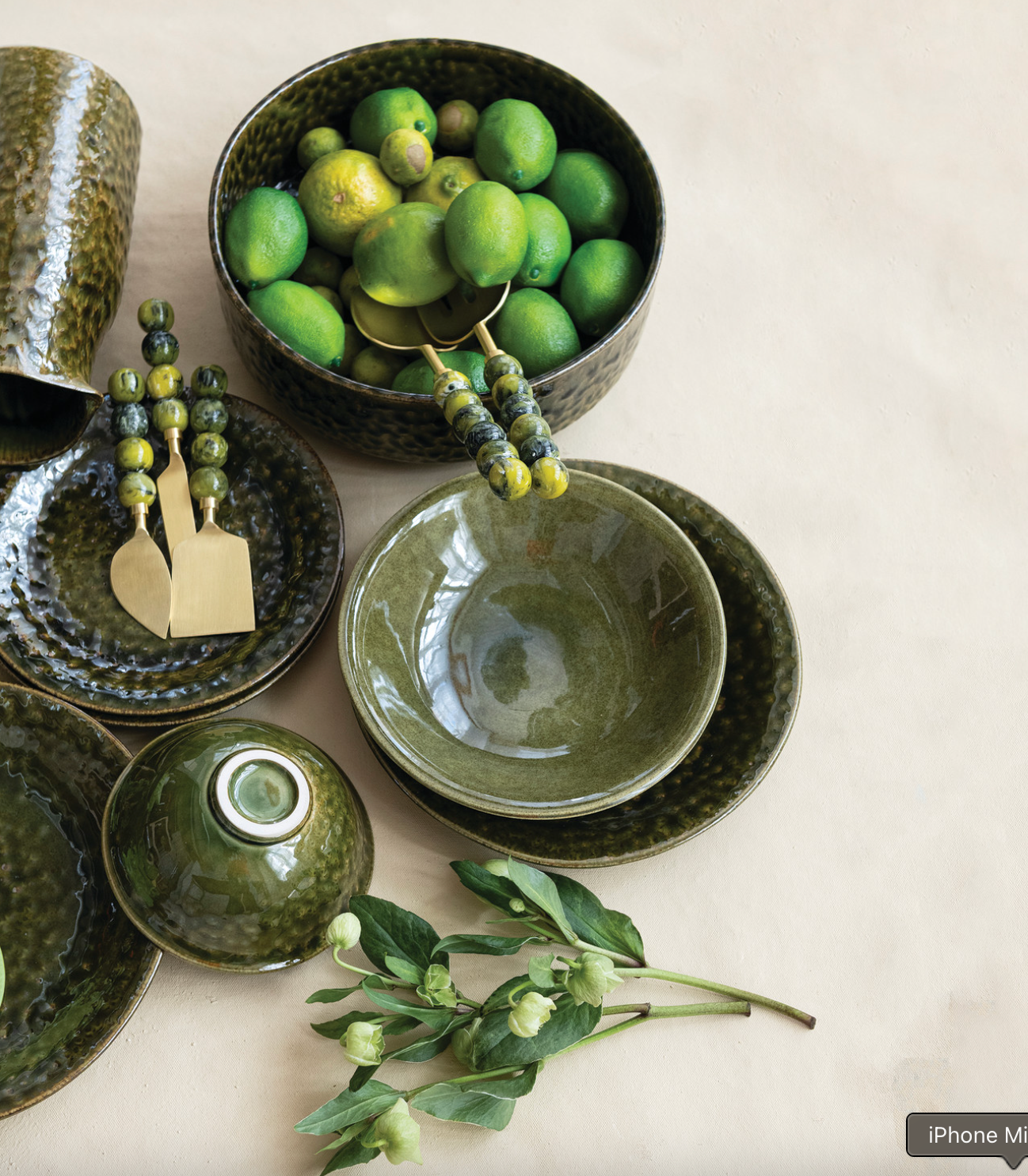Dimpled Stoneware Bowl