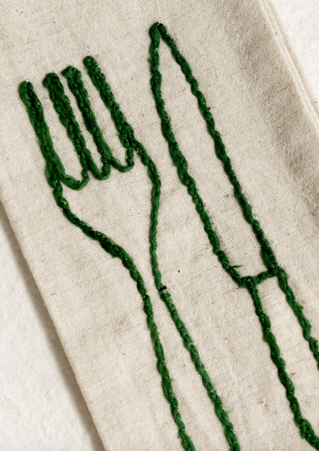 Embroidered Utensil Napkins - Set of 4