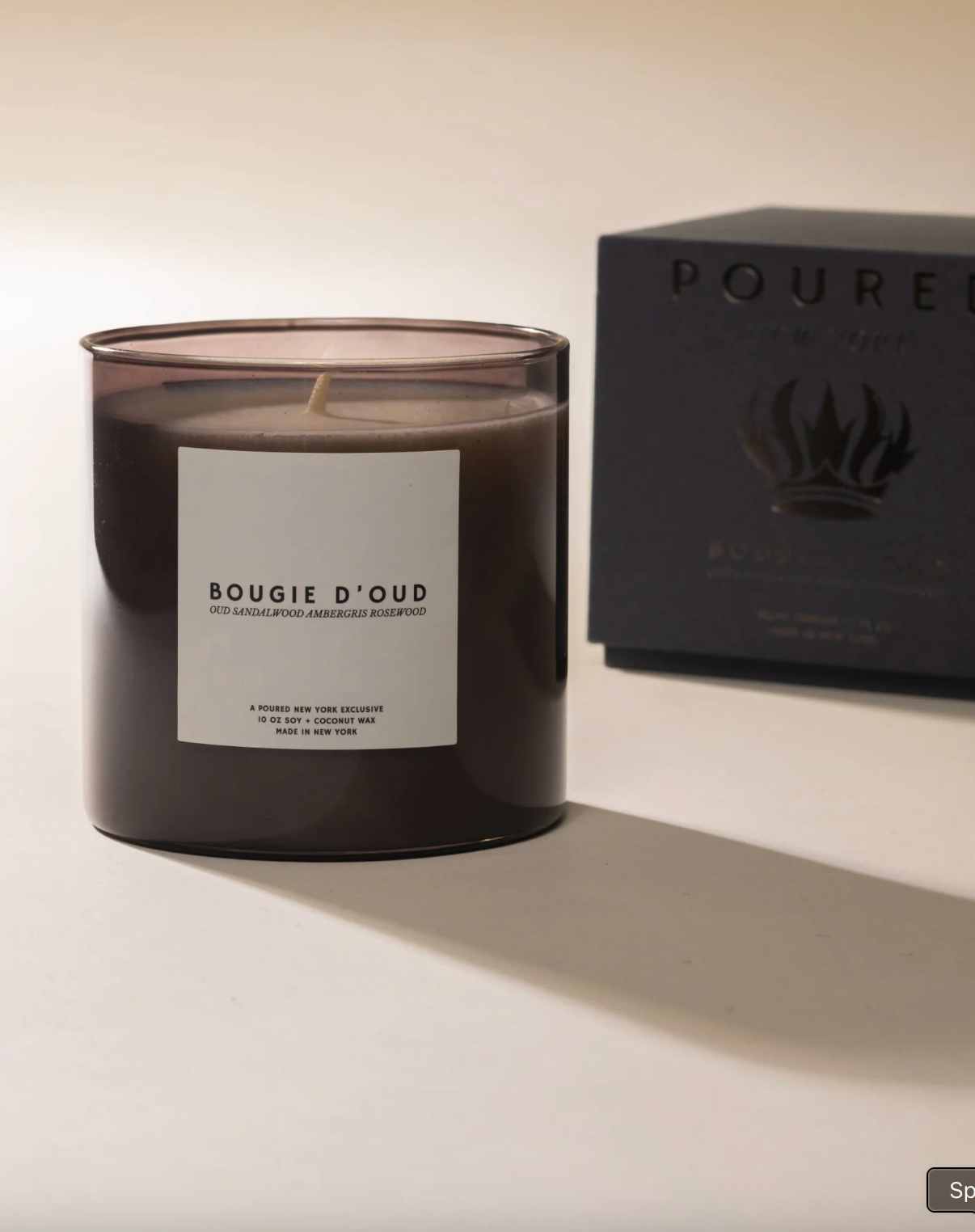 Bougie D'Oud Candle by Poured NY