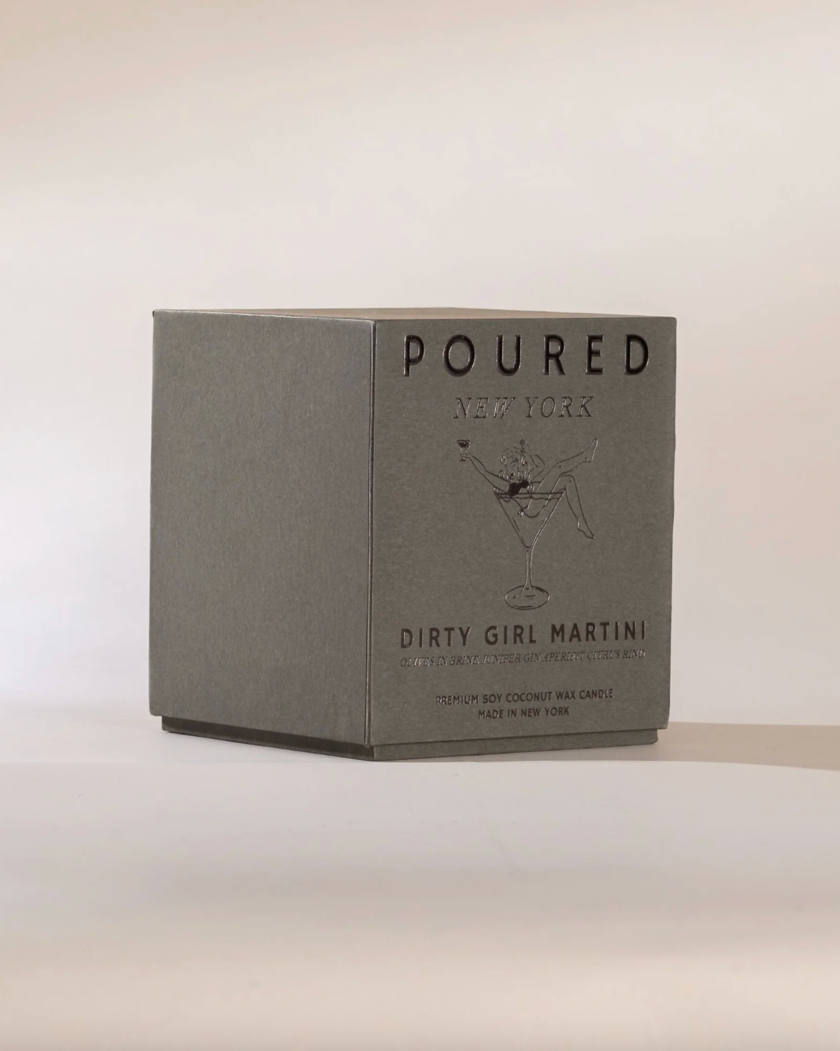 Dirty Girl Martini Candle by Poured NY