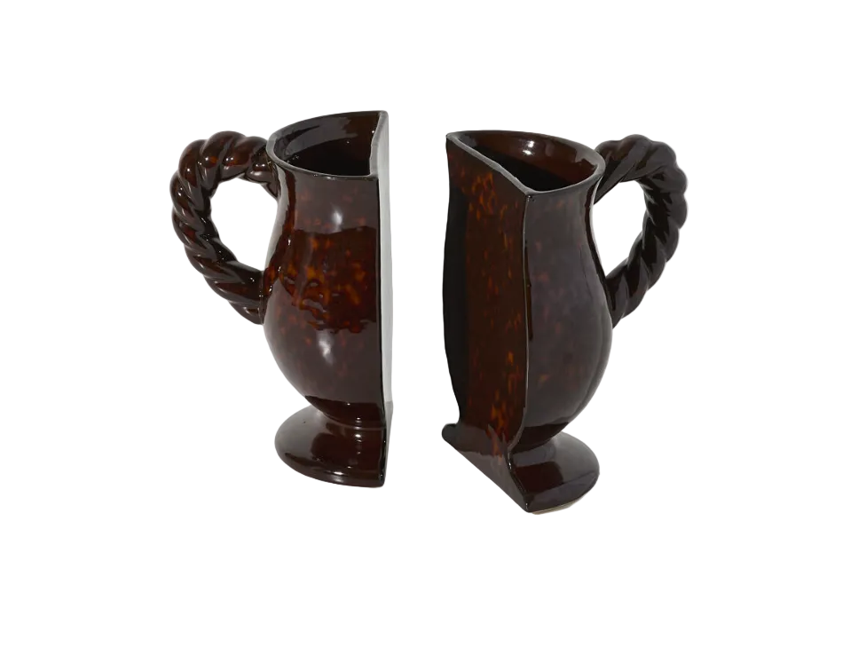 Split Vase Bookends - Set of 2
