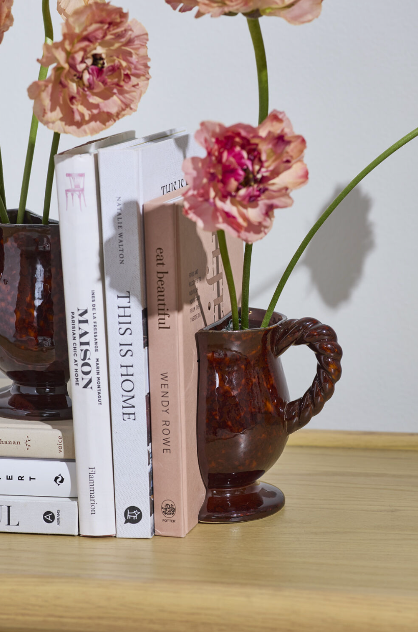 Split Vase Bookends - Set of 2