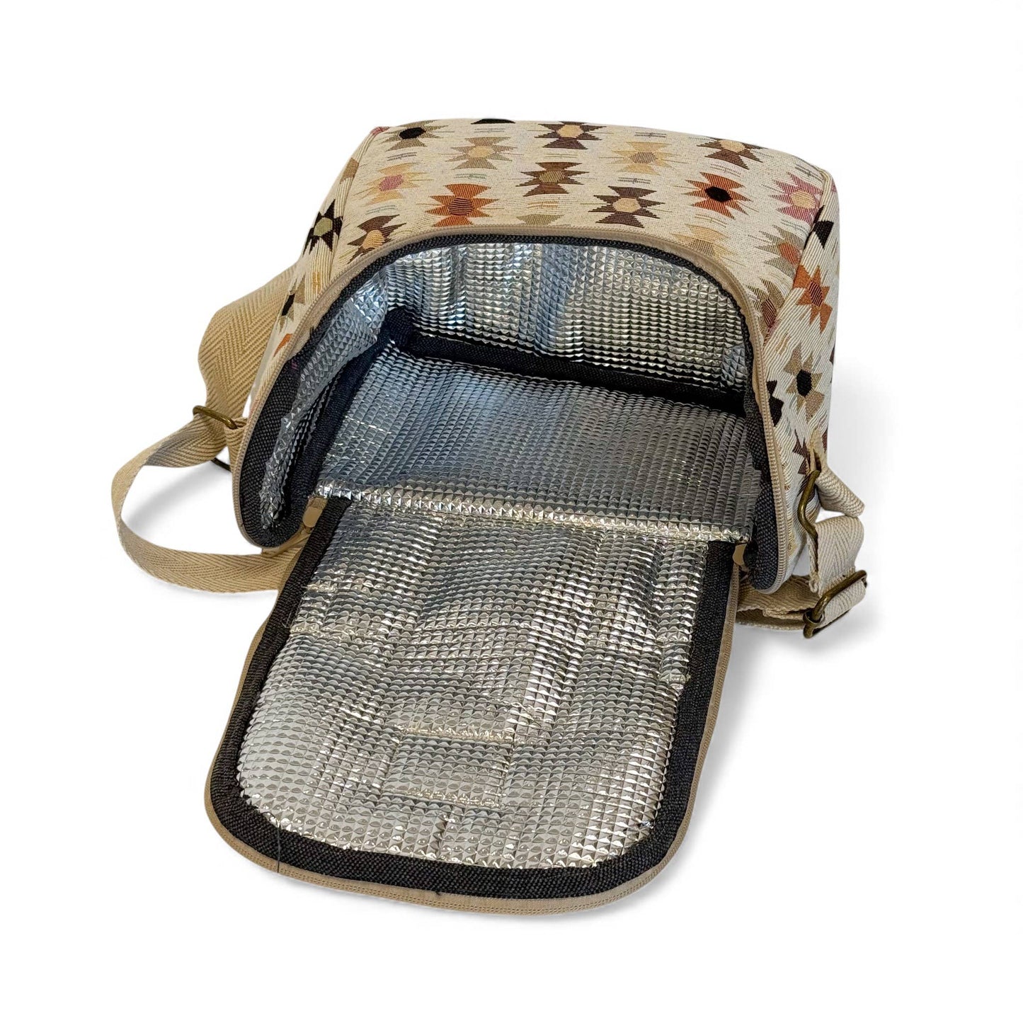 Insulated Lunch Bag in Spring Geo