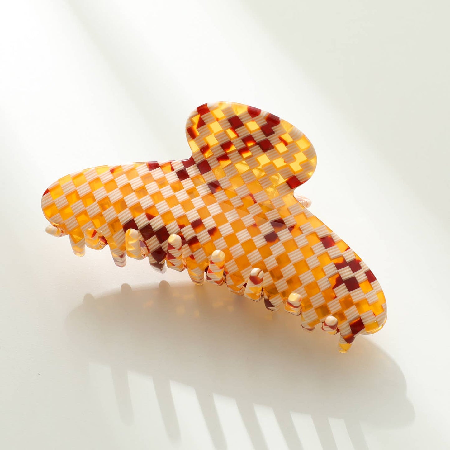 Golden Checkerboard | Assorted Large Claw Clips