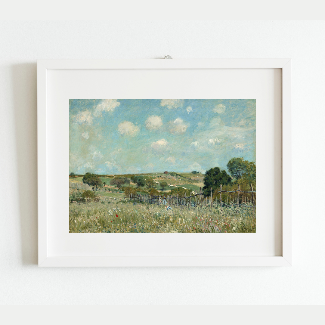 Antique Meadow Landscape Print