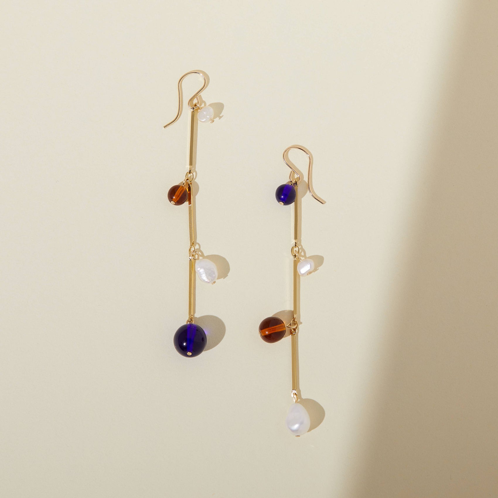 Fête Earrings - 3" Blue