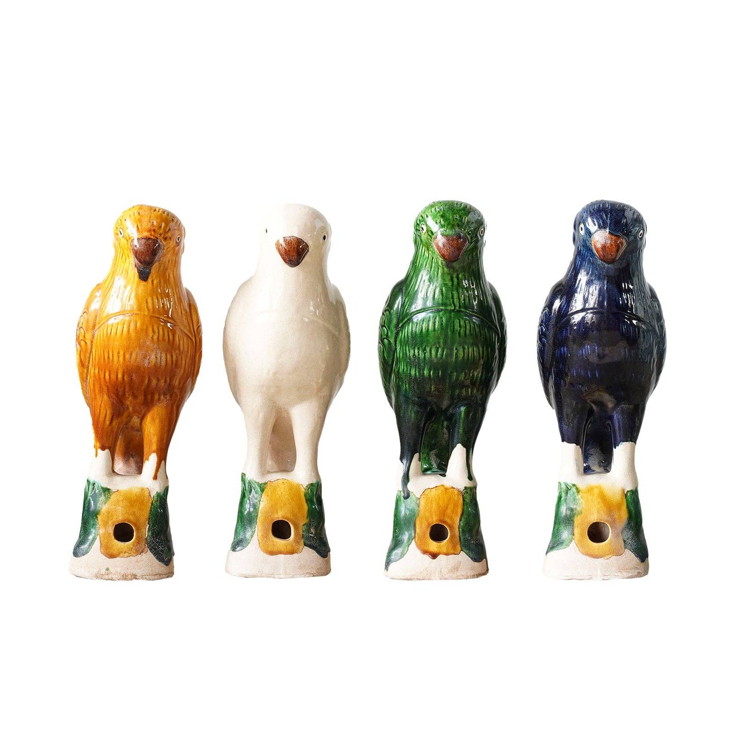 Jingdezhen Hand-Painted Porcelain Parrot