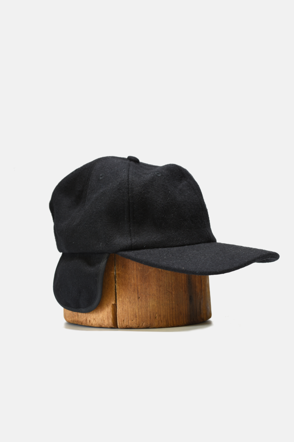 Snapback Wool Hat with Ear-Flap: Brown