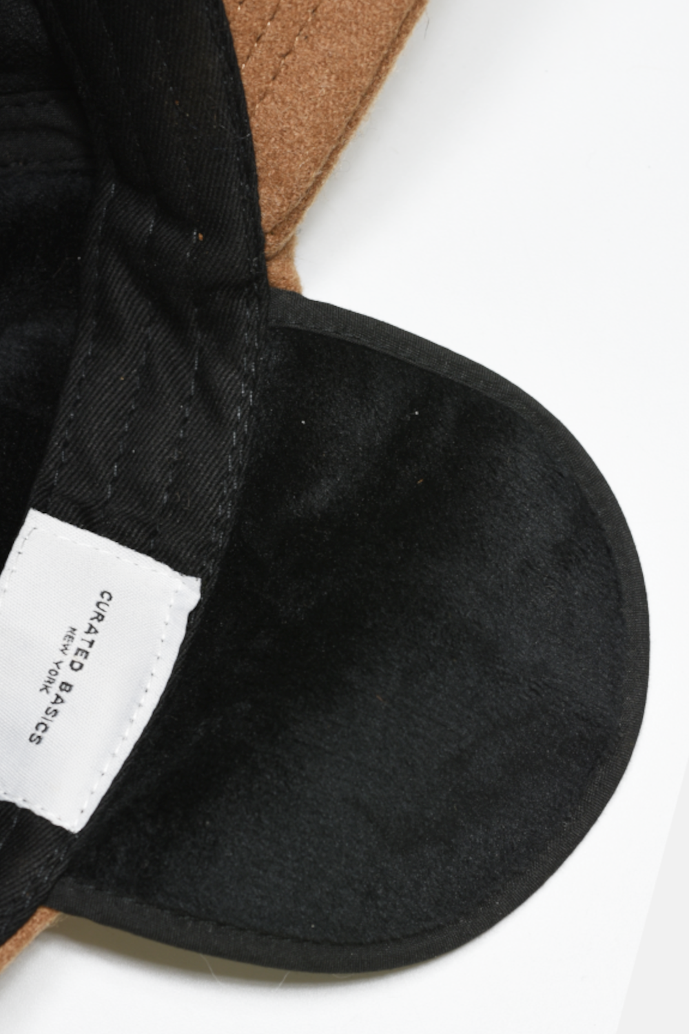 Snapback Wool Hat with Ear-Flap: Black