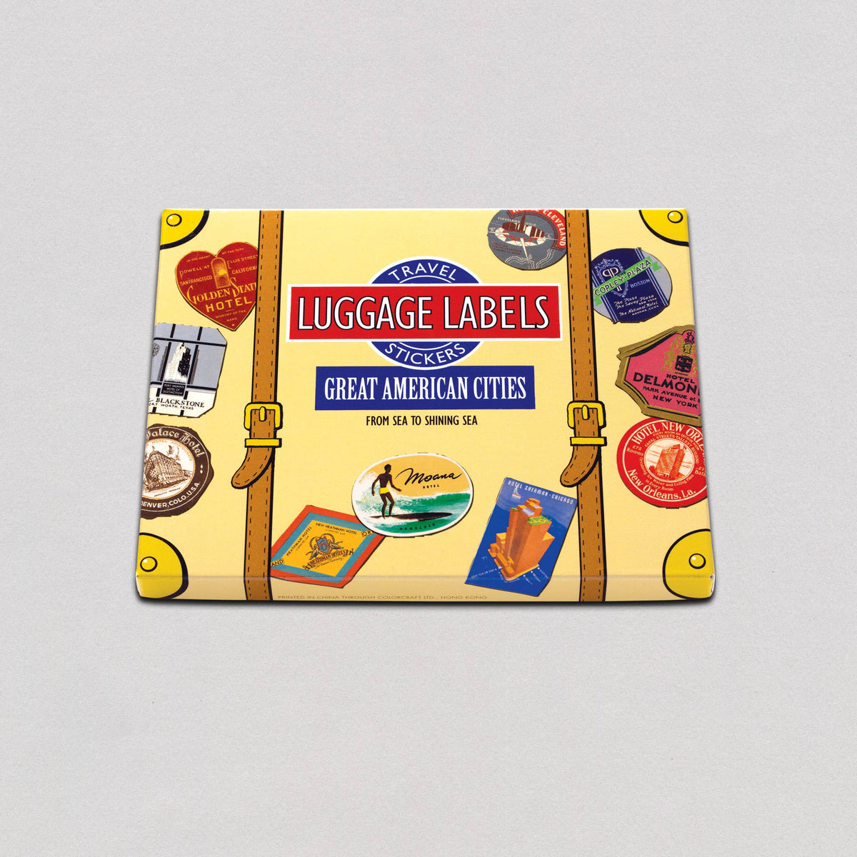 Great American Cities - Travel Label Sticker Box