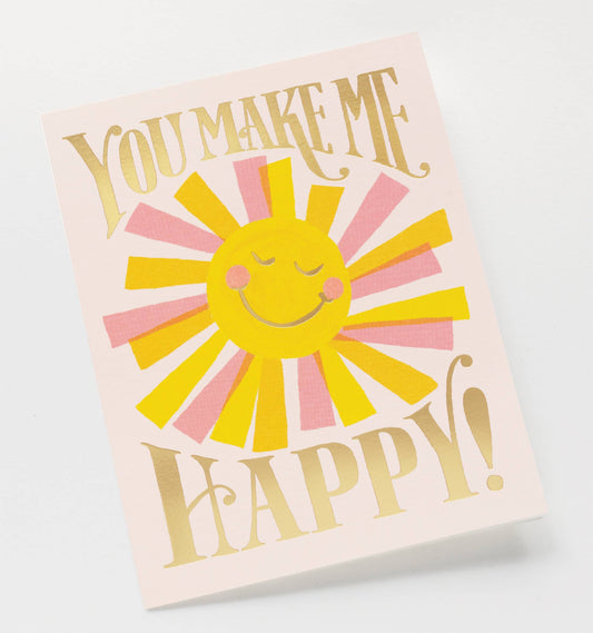 You Make Me Happy Valentine's Day Card