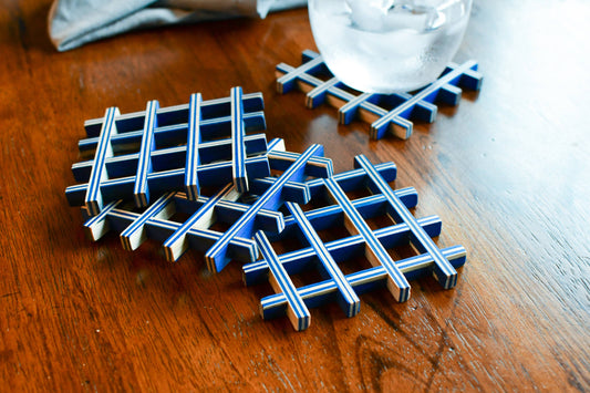 Blue Coasters - Set of Four