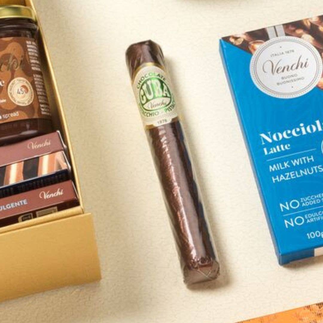 Pistachio Dark Chocolate Cigar - Italian Gourmet Chocolate