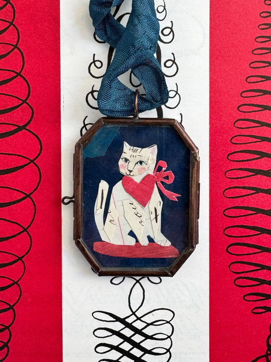 Kitty Love - Handmade Art Locket