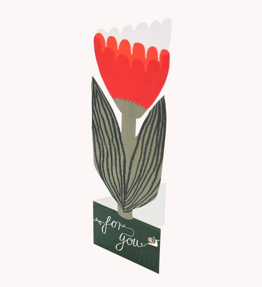Red Tulip, For You Card
