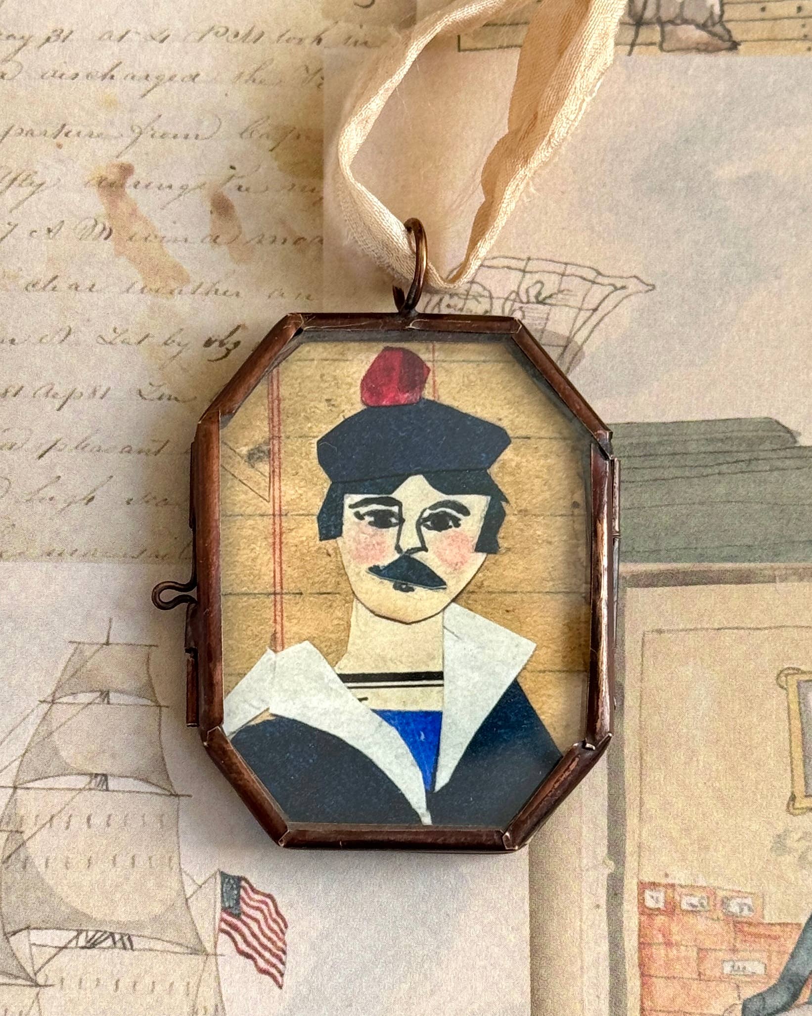 Salty Sailor - Handmade Art Locket
