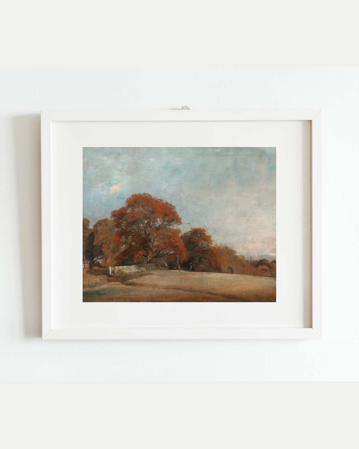 An Autumnal Landscape at East Berg Antique Art Print