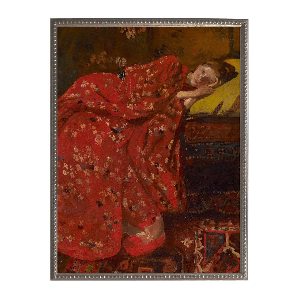 Painting of woman in dress