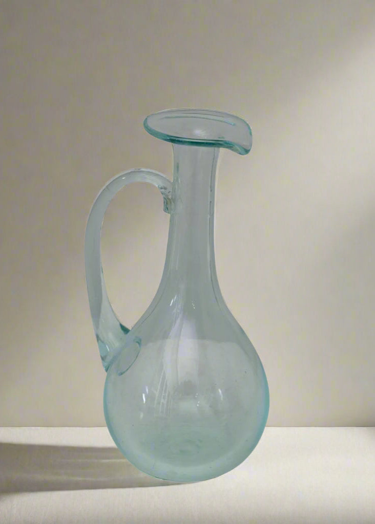 Vintage Inspired Hand-Blown Glass Pitcher