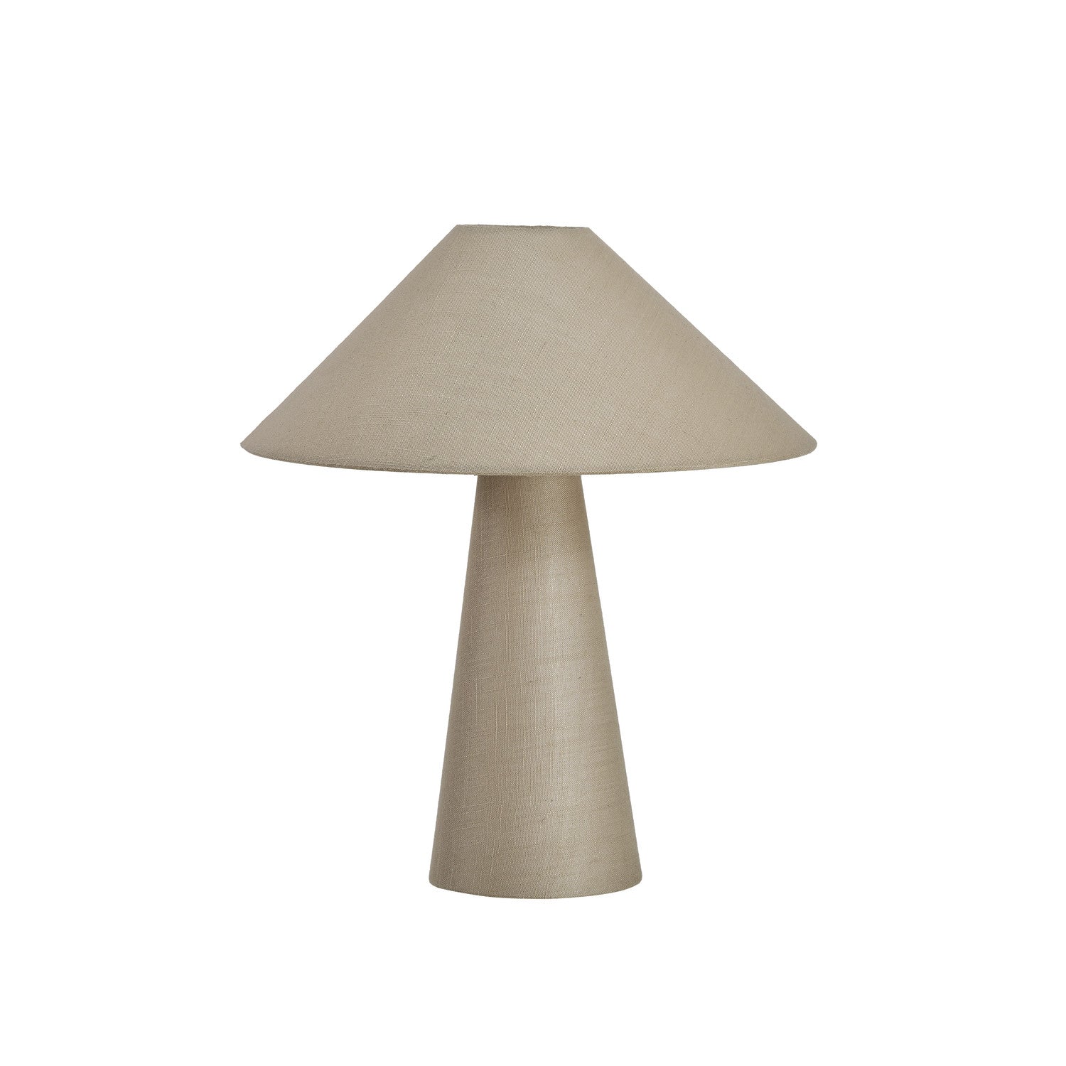 Linen Table Lamp w/ Shade & Inline Switch, Natural