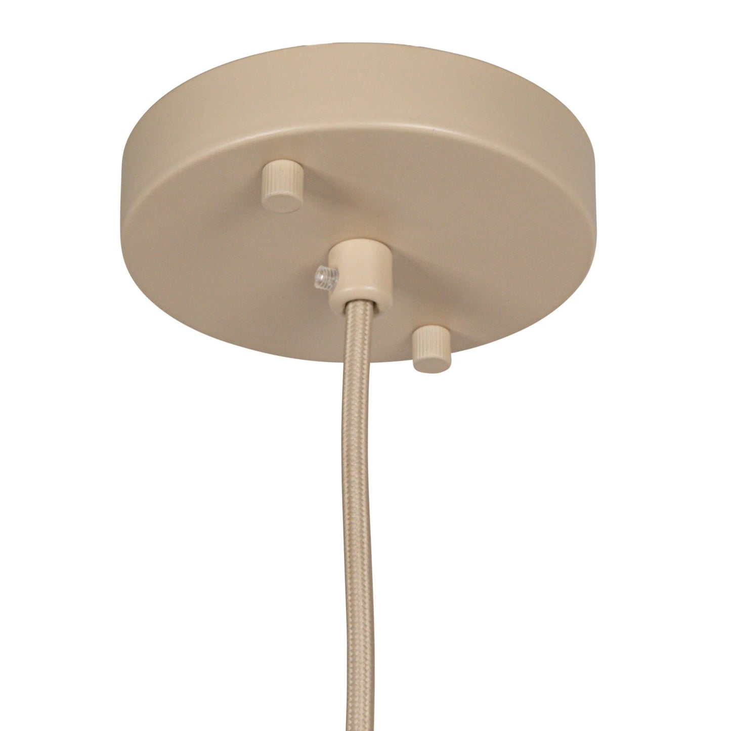 Fabric & Wire Pendant Lamp, 6' Cord, Cream Color