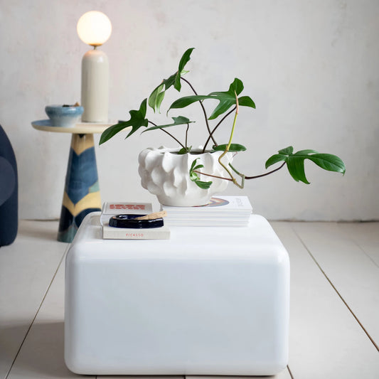 Recycled Blue Glass Dish