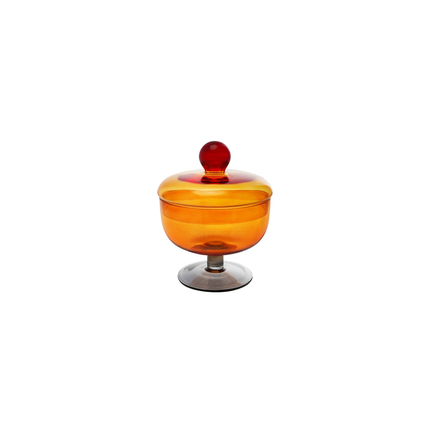 Glass Footed Jar