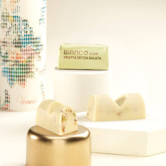 Salted Mixed Nuts & White Chocolate Ingots - Italian Gourmet