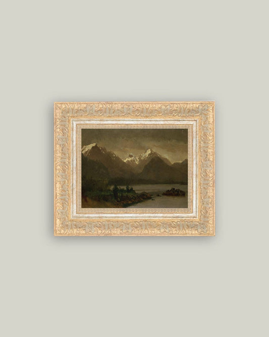 Mountains and Lake: 9x7