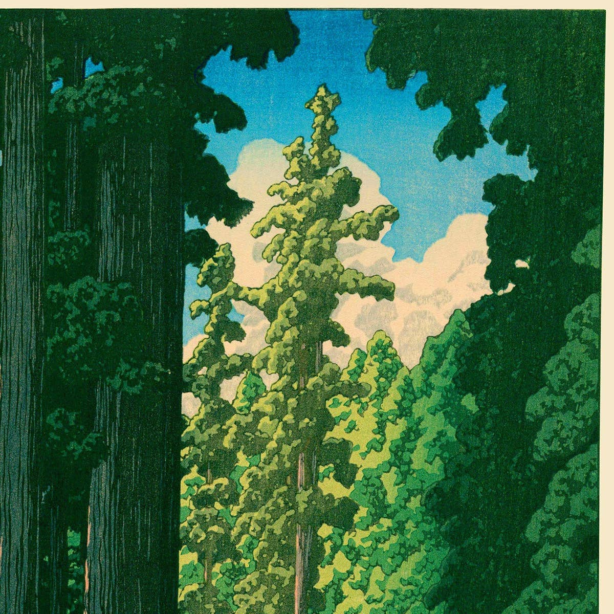 Road to Nikko by Hasui: 11x14 Inches