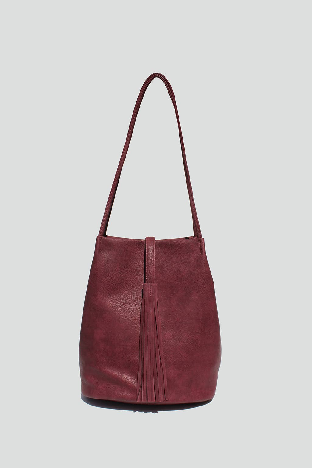 Melody Tassel Tote: Merlot