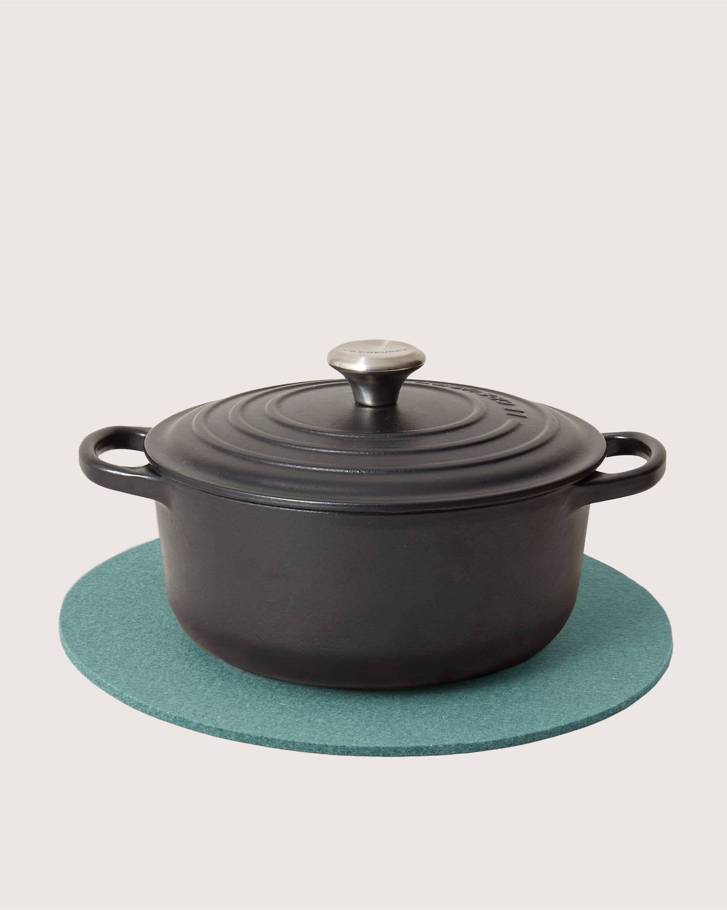 Merino Wool 12" Round Trivet - Spruce